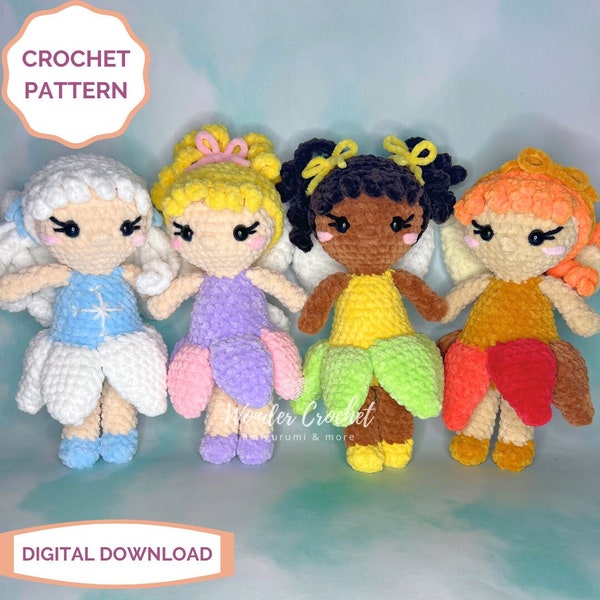 Fairy Plush Crochet PATTERN - Amigurumi