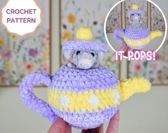 Motivo all'uncinetto Teiera Popping Pal - Amigurumi