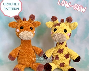 LOW-SEW Giraffe Plush Crochet PATTERN