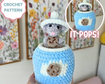 Cookie Jar Popping Pal Crochet PATTERN - Amigurumi