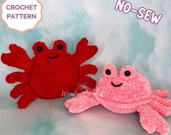 NO-SEW Crab Plush Crochet PATTERN