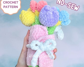 No-Sew Flower Bouquet Crochet PATTERN