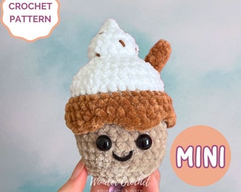 MINI Latte Plush Crochet Pattern - Amigurumi