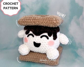 Smores Plush Crochet PATTERN - Amigurumi