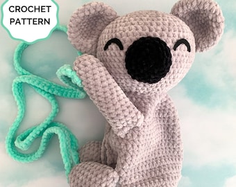 Koala Backpack Crochet PATTERN- Amigurumi