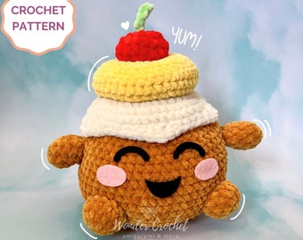 Pineapple Upside Down Cake Plush Crochet PATTERN - Amigurumi