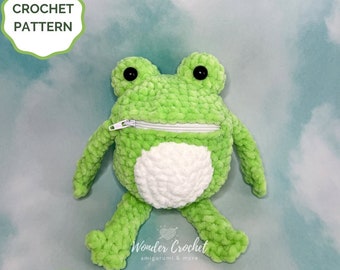 PADRÃO DE Crochê Bolsa Moeda Sapo - Amigurumi