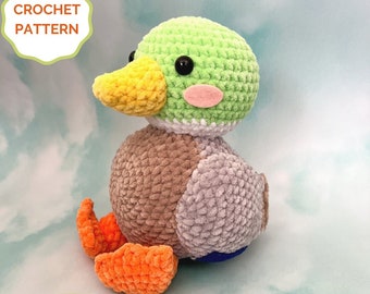 Mallard Duck Plush Crochet PATTERN - Amigurumi