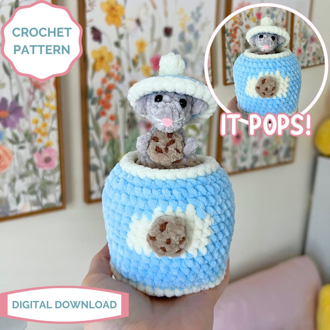 Cookie Jar Popping Pal Crochet PATTERN - Amigurumi