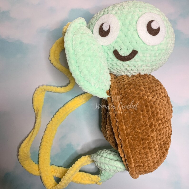 Sea Turtle Backpack Crochet PATTERN Amigurumi Etsy