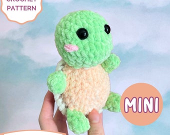 NO-SEW MINI Turtle Plush Crochet Pattern - Amigurumi