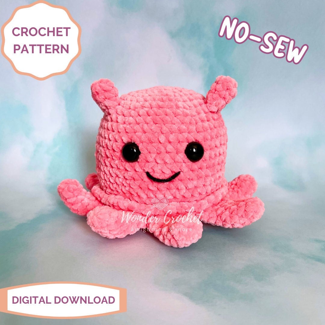 NO SEW Umbrella Octopus Plush Crochet PATTERN Etsy