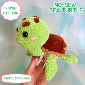 NO-SEW Sea Turtle Plush Crochet PATTERN