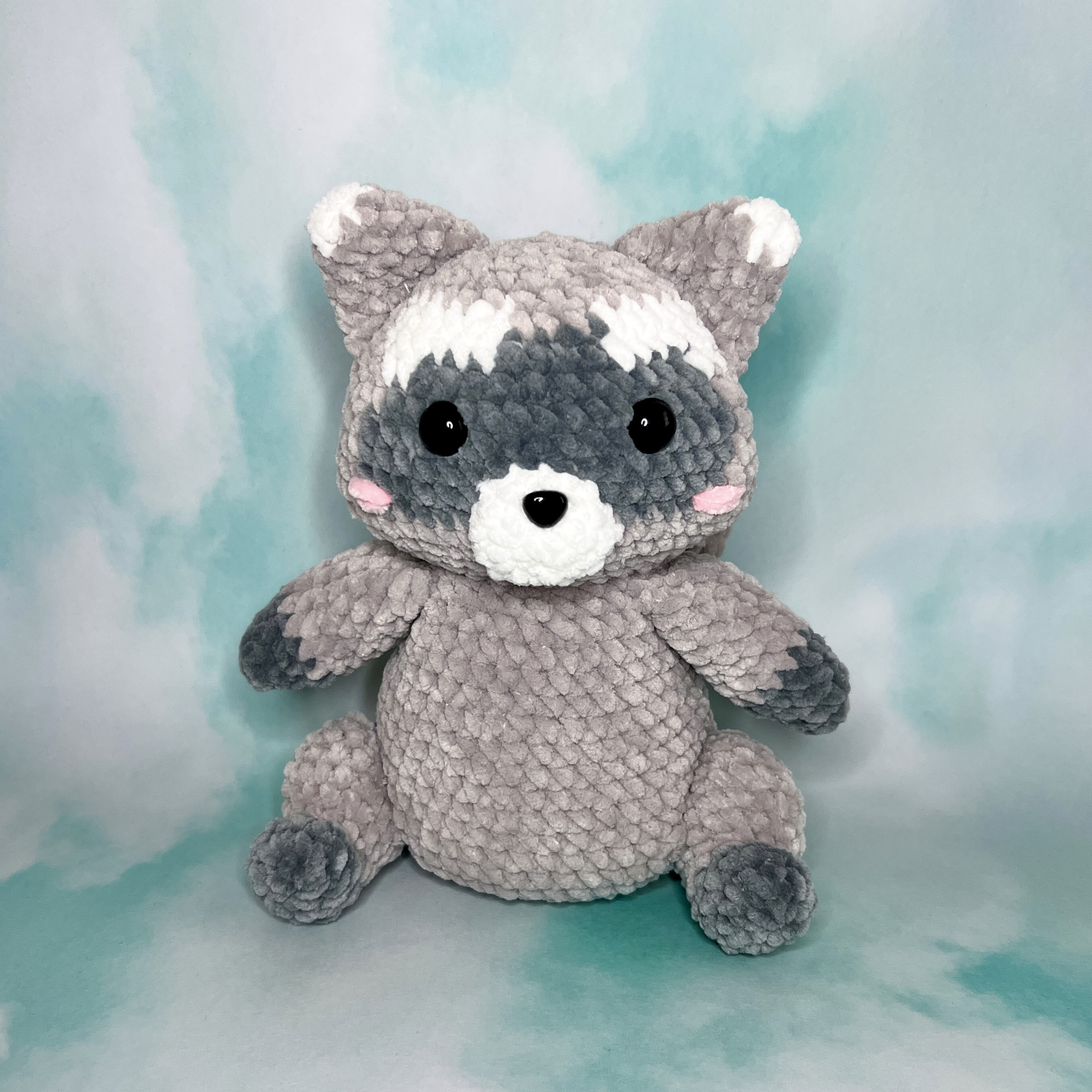 Miniature Crochet Handmade Raccoon Stuffed Animal – Adorable