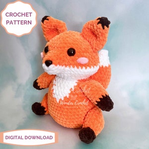 Fox Plush Crochet PATTERN - Amigurumi