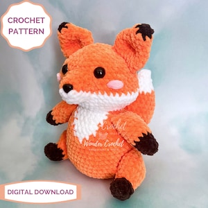 Fox Plush Crochet PATTERN - Amigurumi