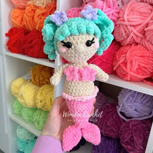 Mermaid Plush Crochet PATTERN Amigurumi image 4