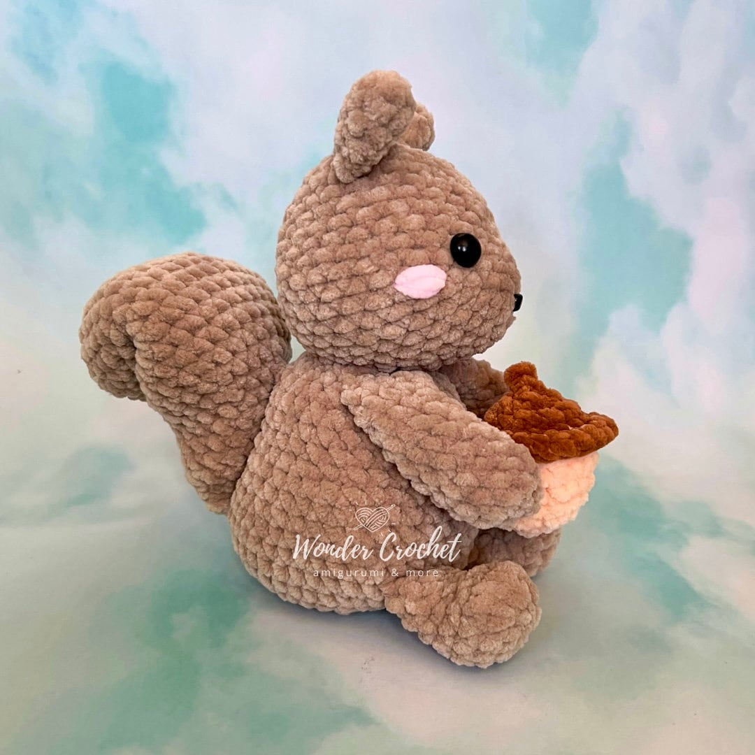 36 Squirrel Crochet Pattern: Enhance Your Skills With Adorable Designs 11 Low-sew Squirrel Plush Crochet