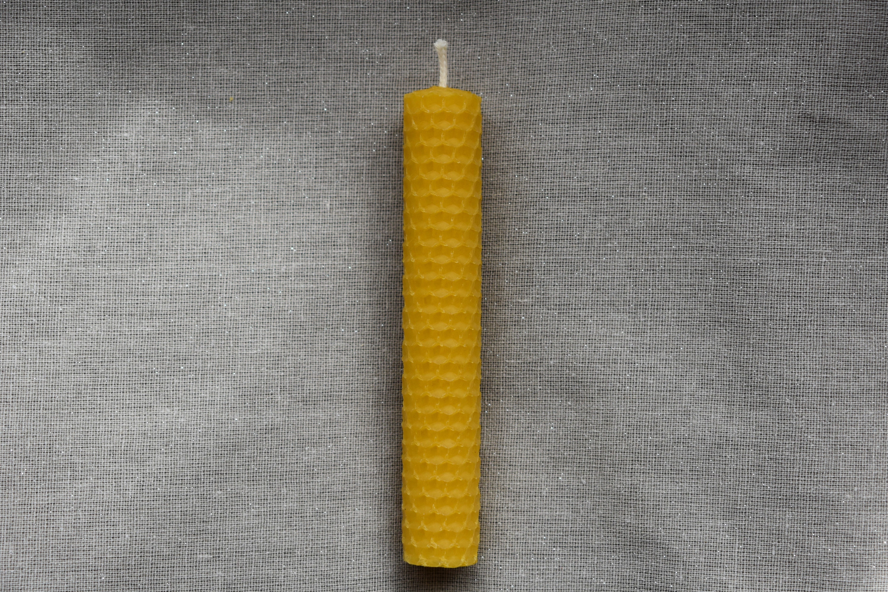 Bougie en Cire Naturelle d'abeille