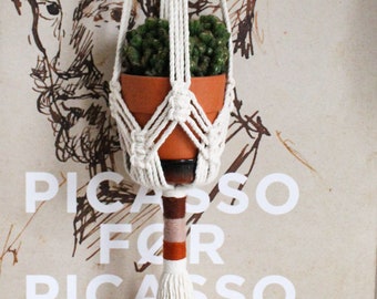 Freya Natural Macrame plant hanger | Macrame plant holder | Home decor | Macrame home decor | Macrame decor