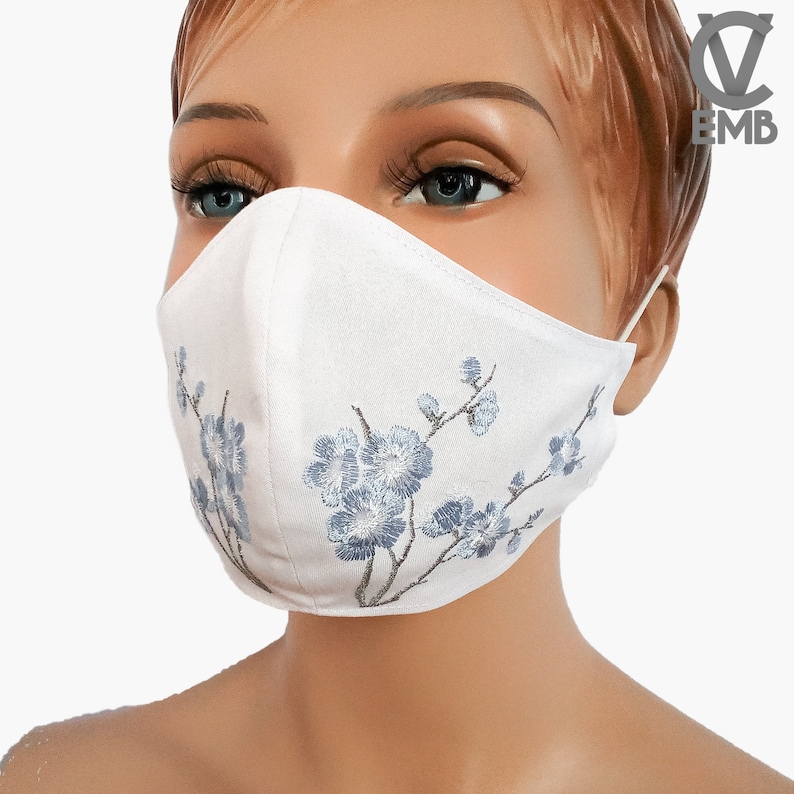 Mask with an embroidery Machine Embroidery Design Mask Etsy