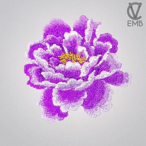 Orchid Flower Pot Embroidery Design. Machine Embroidery Etsy