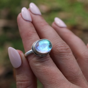 Angel Aura Quartz Ring Size 8