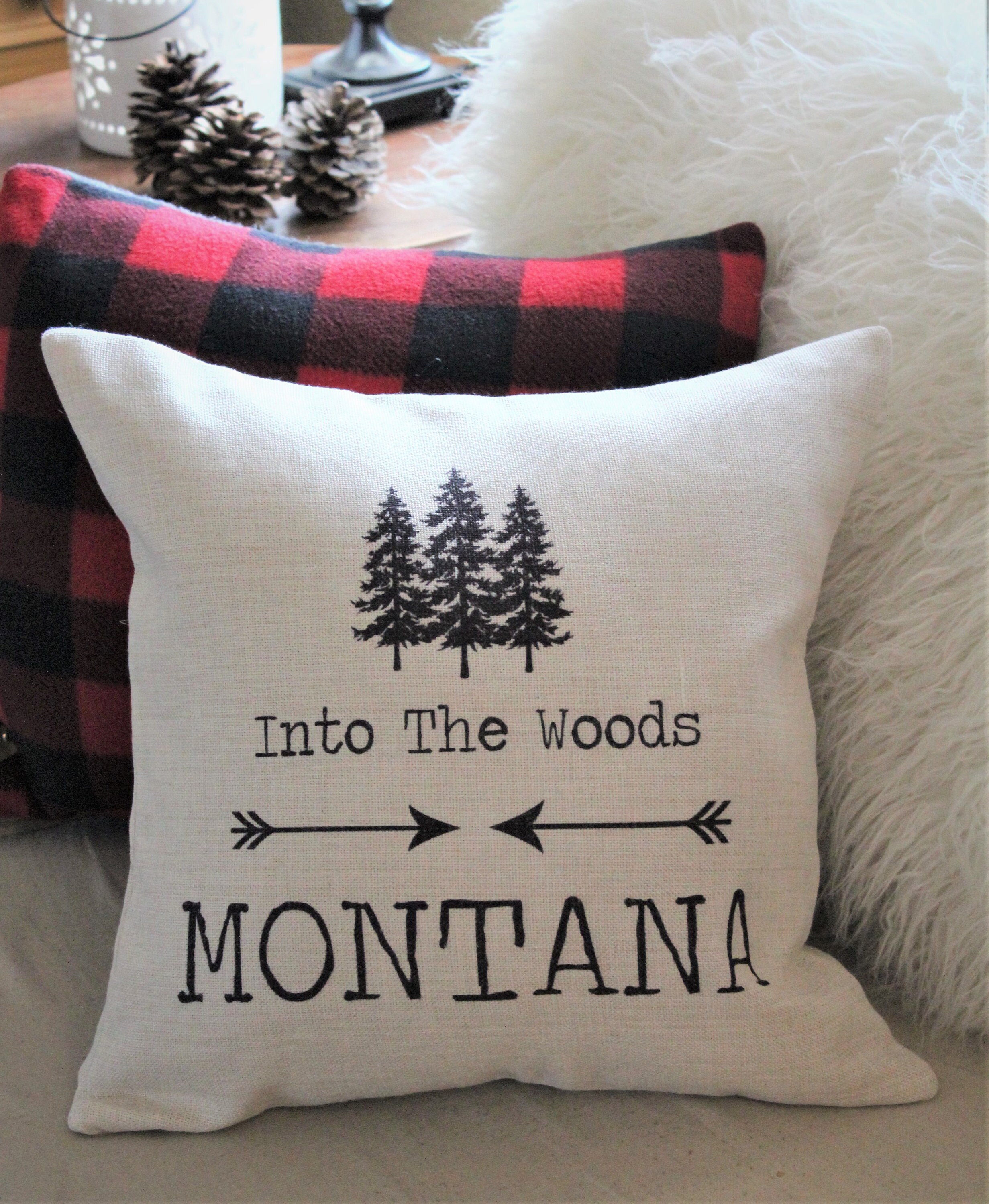 PERSONALIZED PILLOW COVER Montana Pillow Cover Etsy