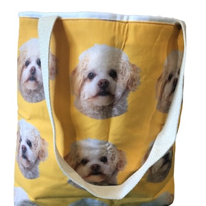 Poochon Orange Tote Bag