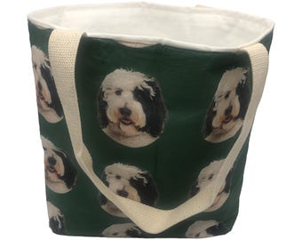 Sac fourre-tout vert Sheepadoodle