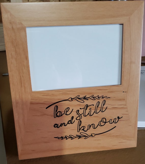 Custom Laser Engraved Picture Frame Etsy