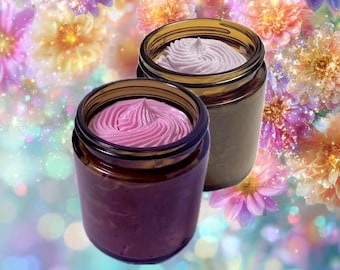 Whipped Body Butter - All Organic Oils - Colored Naturally with Mica - Non Greasy Formula