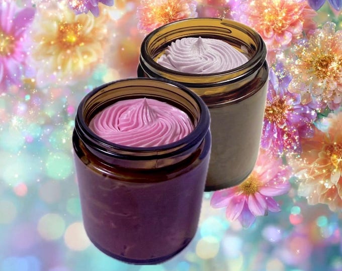 Whipped Body Butter - All Organic Oils - Colored Naturally with Mica - Non Greasy Formula