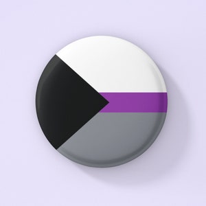 Demisexual Button Pin | Demisexual Pride Button | Demisexual Flag Pinback Button