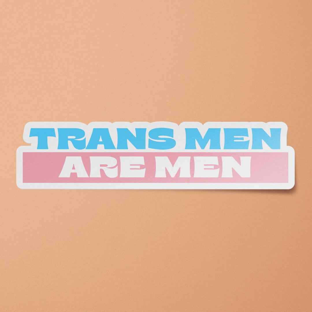 Human Men Sticker Trans Men Are Men Sticker Trans Pride Car Decals LGBTQ Rights Stickers ...