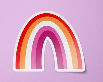 Lesbian Pride Sticker | Lesbian Sticker | Lesbian Flag