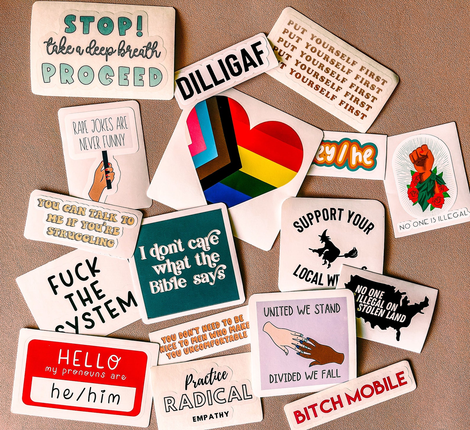 DILLIGAF Sticker IDGAF Vinyl Funny Bumper Sticker Tik Etsy