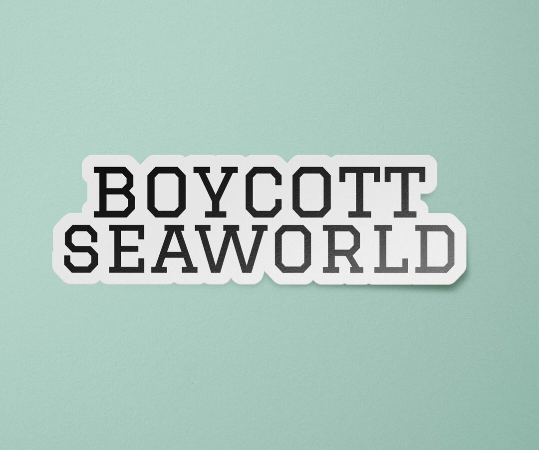 Animal Rights Sticker Boycott Seaworld Sticker Etsy UK