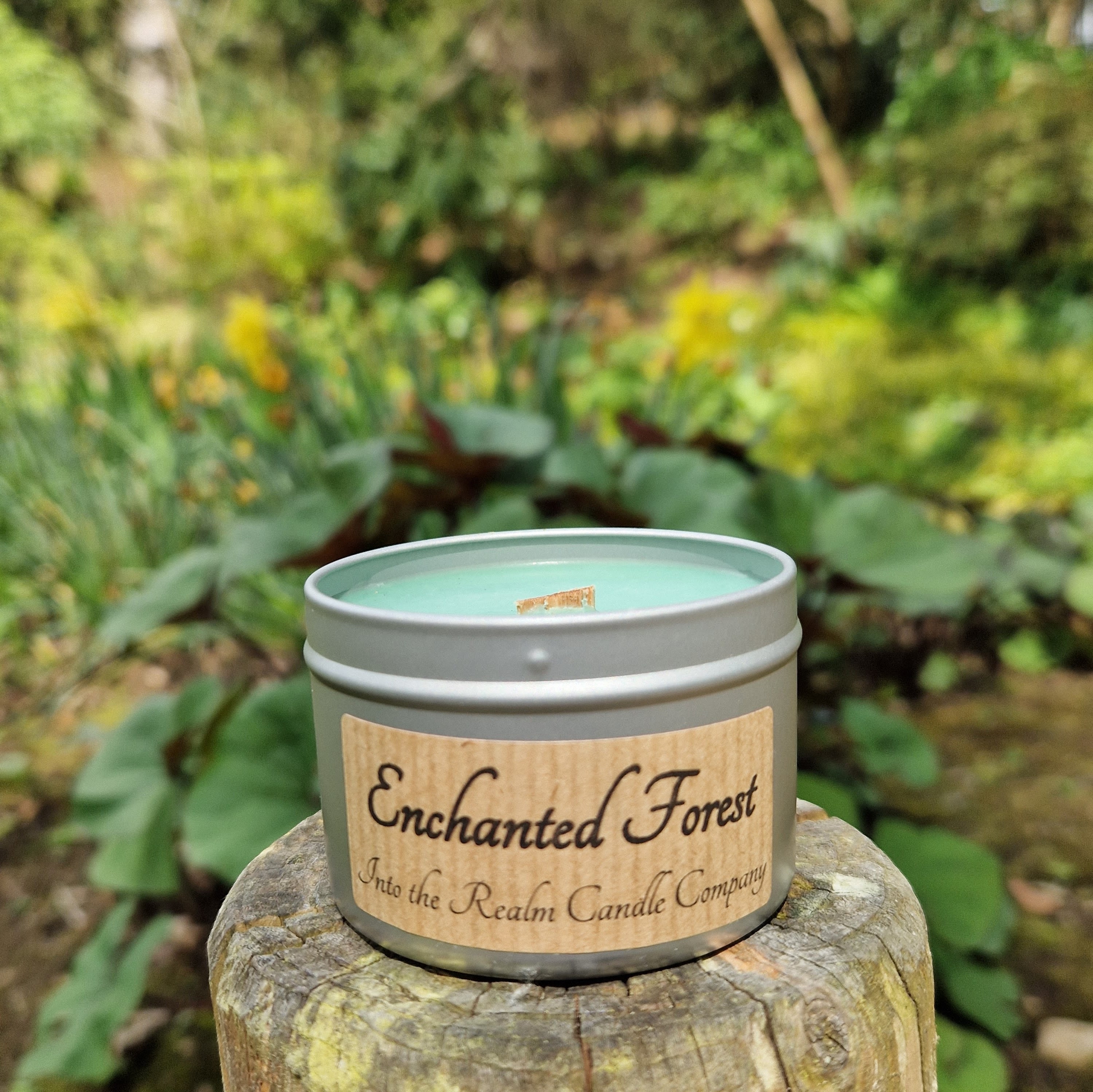 Enchanted Forest Soy Scented Candle With Wood Wick Etsy UK