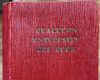 Vintage College Diary - 1929 Braeburn University Red Book