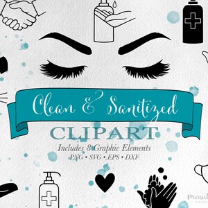 png • svg • eps • dxf → Clean & Sanitized Clipart Graphics Set of 6 Elements (Free for commercial use included)