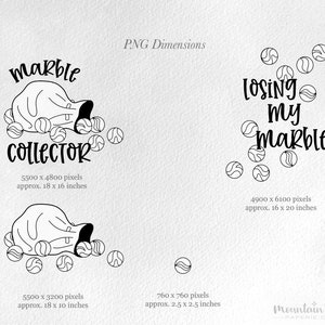 Lost Marbles Sticker Png • Svg • Eps • Dxf → Losing My Marbles -marble Collector Clipart ...