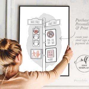 Customizable Parking Sign Template: DIY Business Poster (Digital Download)