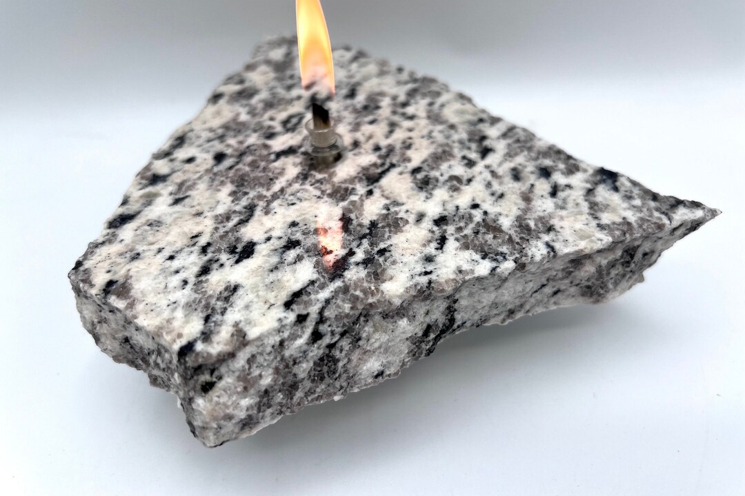 Unique Upcycled Granite Oil Candle Ecofriendly Home Decor Etsy