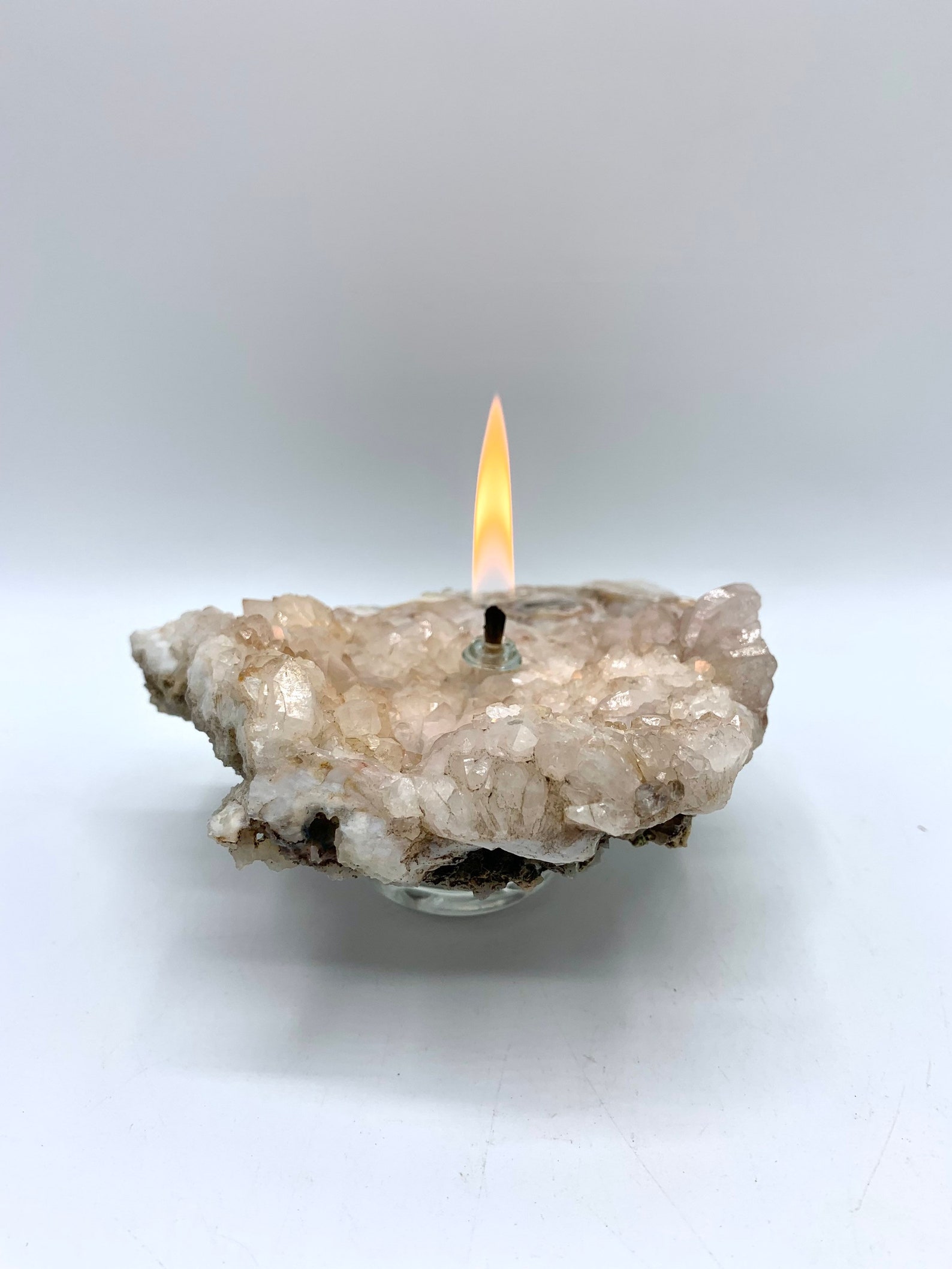 Crystal Lamp Quartz Crystal Oil Candle from Luna NM Unique Etsy