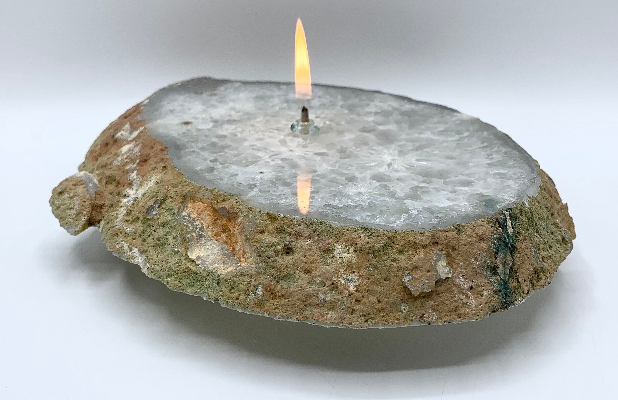 Lampe À Huile D'agate