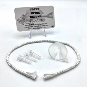 Replacement Fiberglass Wick & Glass Wick Tube Replacement Pack For Found In The Ground Candle Lamps