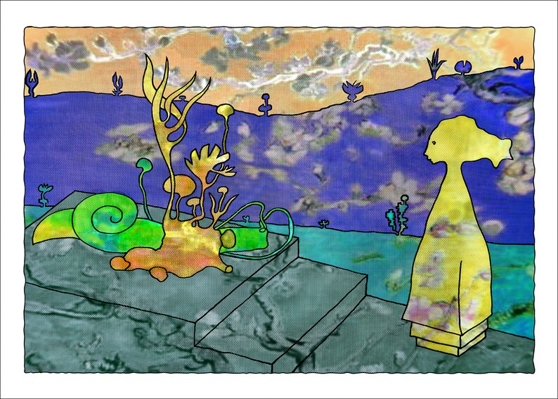 Ginger Ceremony D1 artistic print female figures scenery image 0