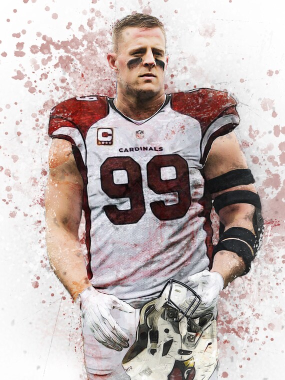 J.J. Watt Arizona Cardinals Print Etsy
