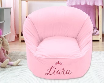 Personalised Kids Lounge Seat Bean Bag, bean bags for children, personalised bean bag chair, bean bags, kids decor, baby chair, baby gift